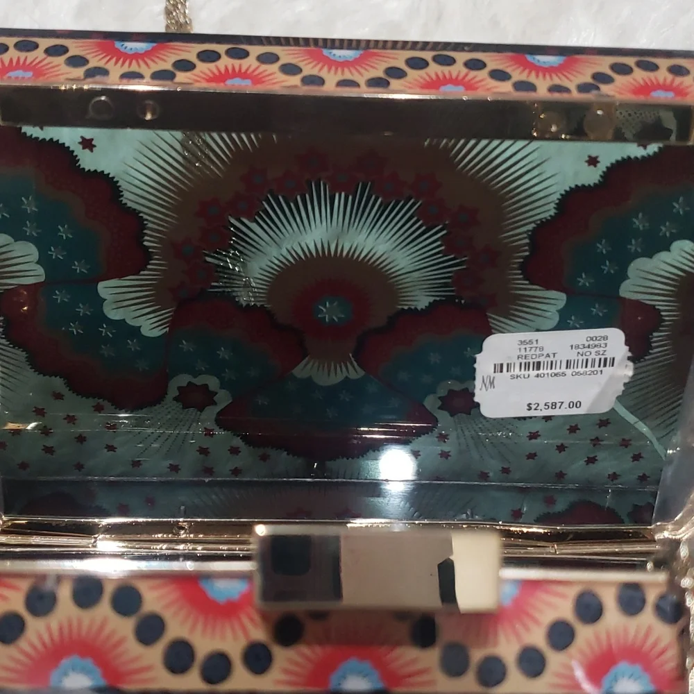 Valentino multi color acrylic clutch - Picture 10 of 10